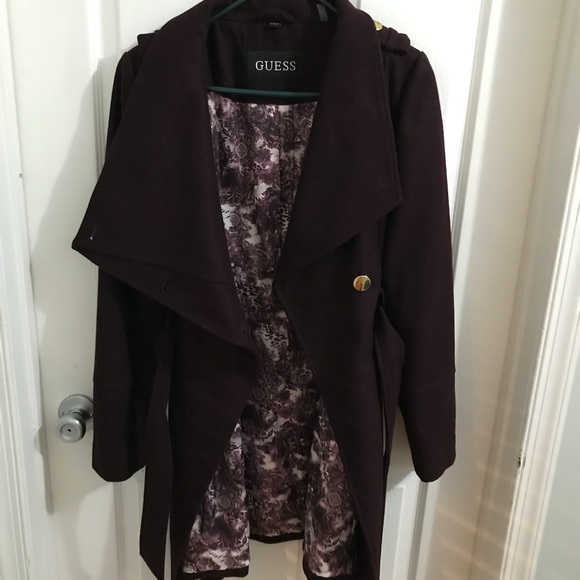 Guess plum color coat - Picture 2 of 6